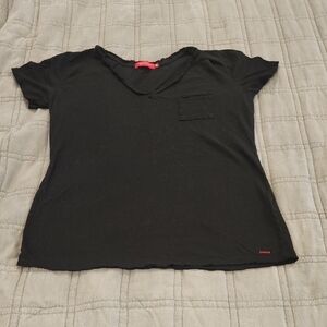 n:PHILANTHROPY Linen Black Short Sleeve Tee Size M!